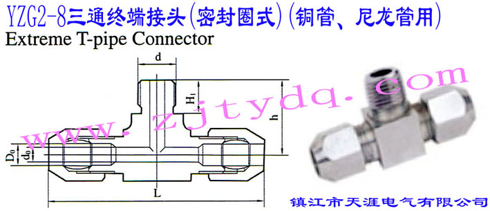YZG2-8��ͨ�K�˽��^(�ܷ�Ȧʽ)(�~�ܡ���������)Extreme T-Pipe Connector